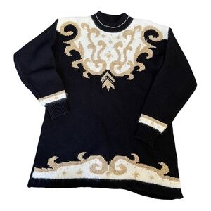 Dana Scott wool blend knit sweater womens L